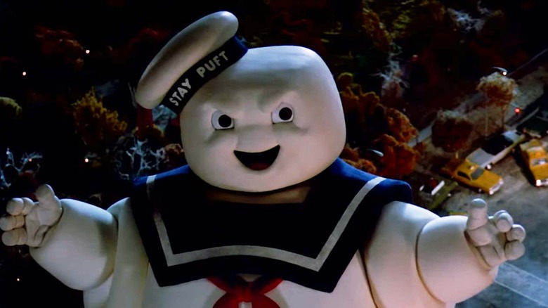 The Stay Puft Marshmallow Man attacks